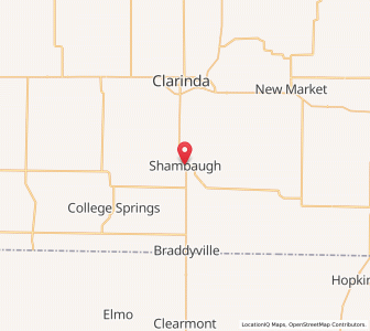 Map of Shambaugh, Iowa