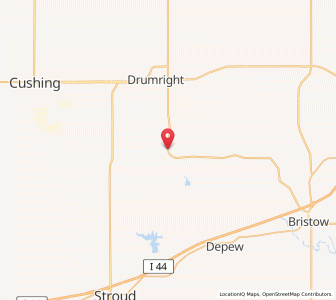 Map of Shamrock, Oklahoma