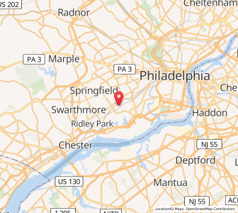 Map of Sharon Hill, Pennsylvania