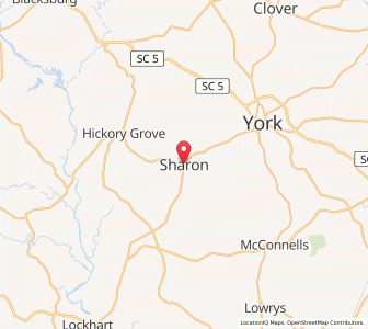 Map of Sharon, South Carolina