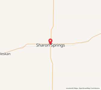 Map of Sharon Springs, Kansas