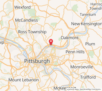 Map of Sharpsburg, Pennsylvania