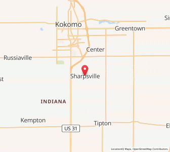 Map of Sharpsville, Indiana