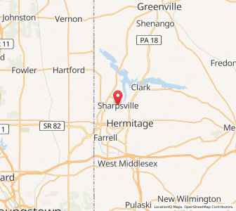 Map of Sharpsville, Pennsylvania