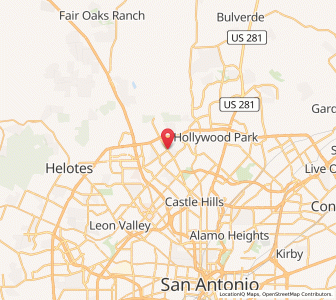 Map of Shavano Park, Texas