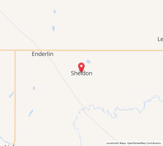 Map of Sheldon, North Dakota