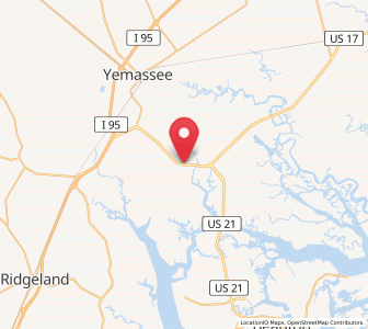 Map of Sheldon, South Carolina