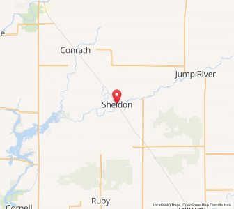 Map of Sheldon, Wisconsin