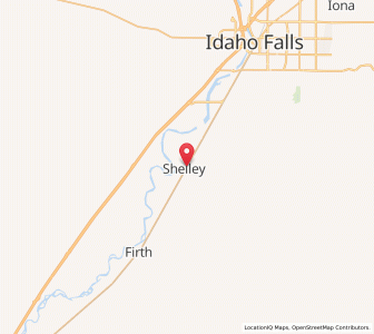 Map of Shelley, Idaho