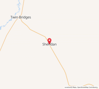 Map of Sheridan, Montana