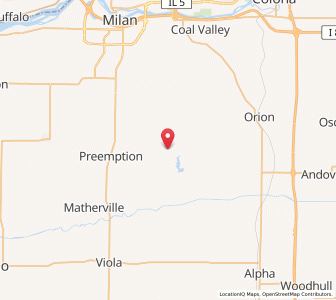 Map of Sherrard, Illinois