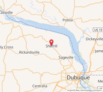 Map of Sherrill, Iowa