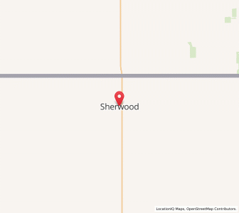 Map of Sherwood, North Dakota