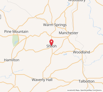 Map of Shiloh, Georgia