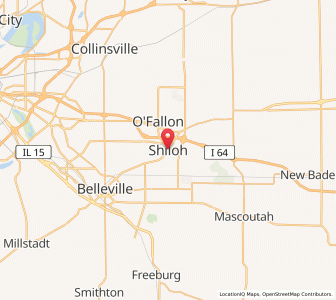 Map of Shiloh, Illinois