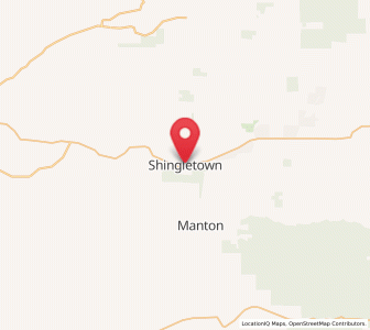 Map of Shingletown, California