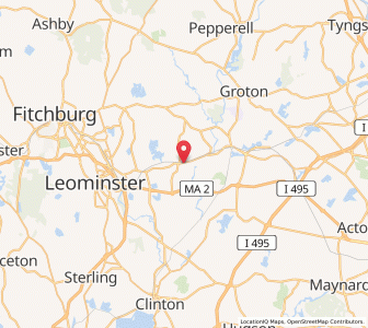 Map of Shirley, Massachusetts