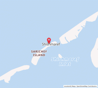 Map of Shishmaref, Alaska