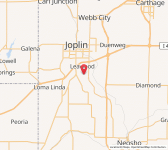 Map of Shoal Creek Estates, Missouri