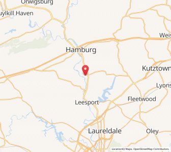 Map of Shoemakersville, Pennsylvania