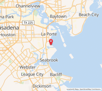 Map of Shoreacres, Texas