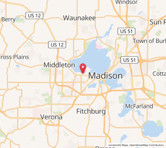 Map of Shorewood Hills, Wisconsin