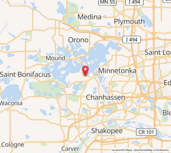 Map of Shorewood, Minnesota