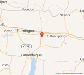 Map of Shortsville, New York