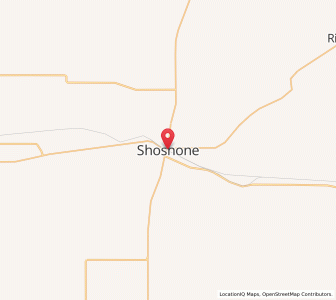 Map of Shoshone, Idaho