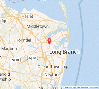 Map of Shrewsbury, New Jersey