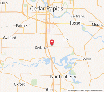 Map of Shueyville, Iowa