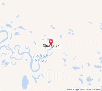 Map of Shungnak, Alaska