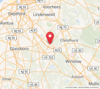 Map of Sicklerville, New Jersey