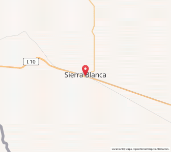 Map of Sierra Blanca, Texas