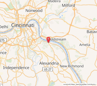 Map of Silver Grove, Kentucky