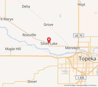 Map of Silver Lake, Kansas