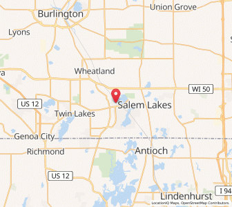 Map of Silver Lake, Wisconsin