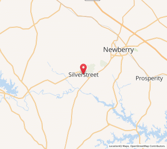 Map of Silverstreet, South Carolina