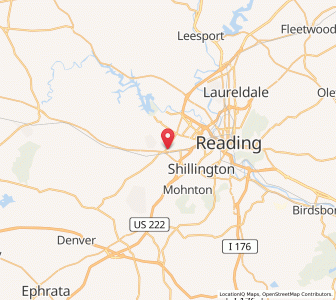 Map of Sinking Spring, Pennsylvania