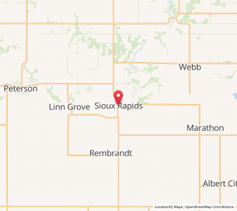 Map of Sioux Rapids, Iowa