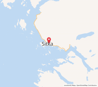 Map of Sitka, Alaska