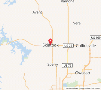 Map of Skiatook, Oklahoma
