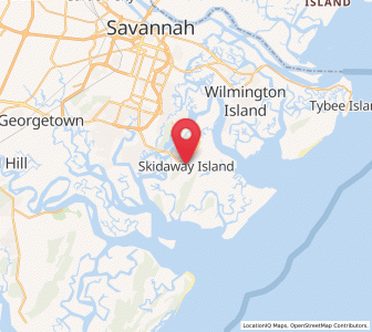 Map of Skidaway Island, Georgia