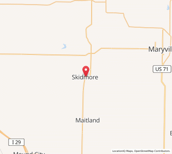 Map of Skidmore, Missouri