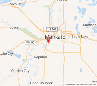 Map of Skyline, Minnesota