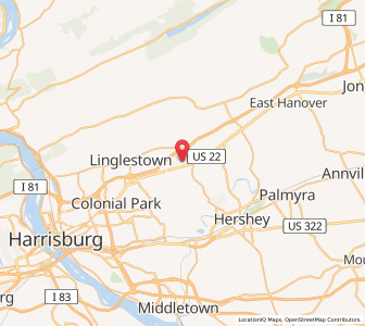 Map of Skyline View, Pennsylvania