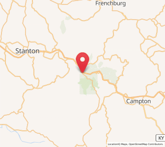 Map of Slade, Kentucky