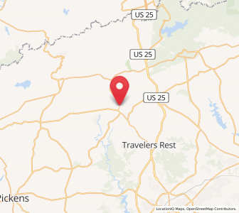 Map of Slater-Marietta, South Carolina