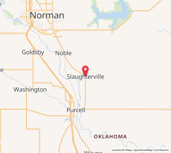 Map of Slaughterville, Oklahoma