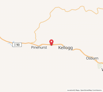 Map of Smelterville, Idaho